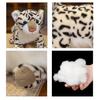 Cute Simulation Snow Realistic Leopard Plush Doll Three-dimensional Plushie Wild Animal Animal Soft Stuffed Doll Leopard