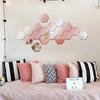 Mirror Wall Sticker Self-adhesive Hexagon Modern Acrylic Honeycomb Reflect Mirror Wallpaper Bedroom DIY Art Wall Decor