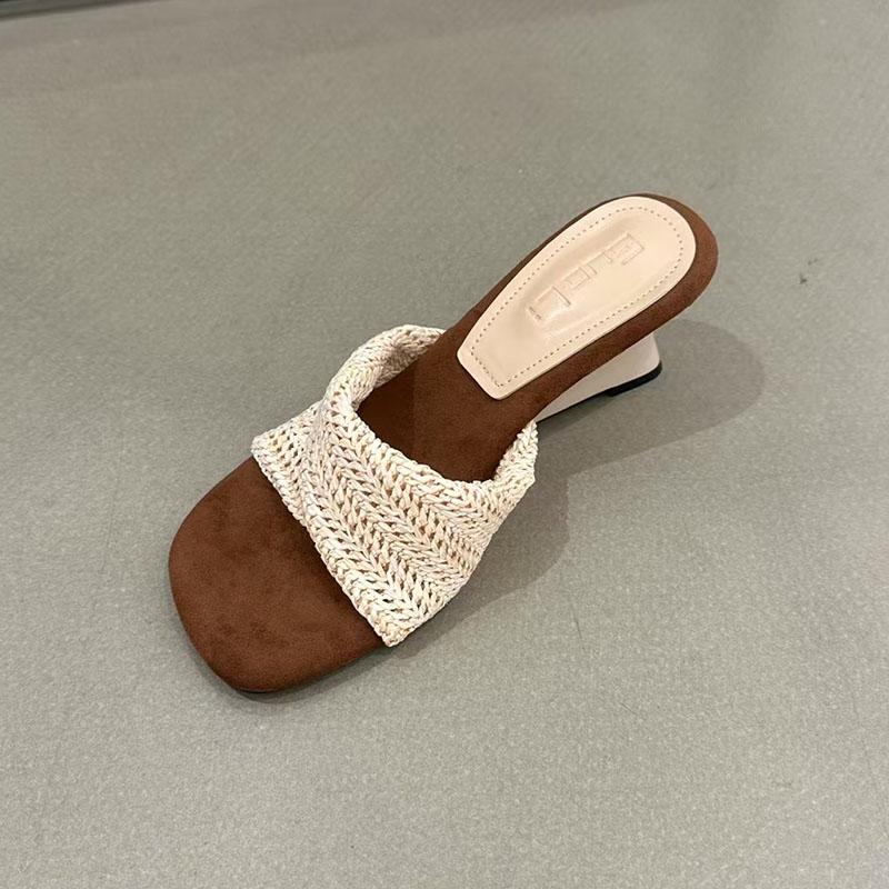 Fashion Fashion Wedges Summer Beach Slides Women Heeled Sandals Shoes Female Wedges Sandals Slippers Shoes For Ladies New In 2025