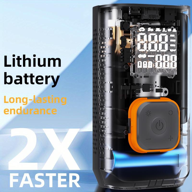YIJU Rechargeable Tire Inflator Digital Cordless Car Tyre Inflator For Motocycle Bicycle Balls Portable Compressor Air Pump