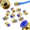 Set Of Pneumatic Quick Couplings Threaded 14 6Mm 10 Pcs