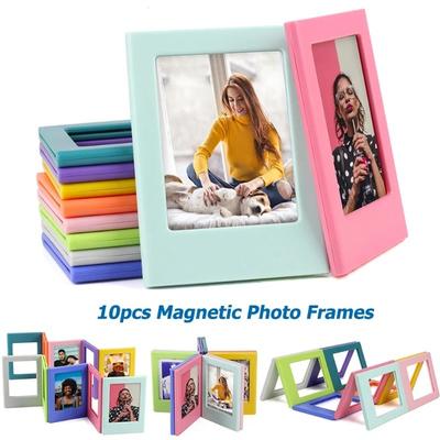 10 Pc, Magnetic Frame of Different Color for Fujifilm Instax Mini 12 11 7S 25 40 70 90 Evo Liplay Link 3 Inch Instant Photos