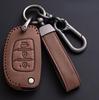 Leather Car Key Case Bag For ix25 ix35 i10 i30 Solaris Tucson Sonata Santa Fe Sport Mistra Elantra Creta Verna 2015-2018