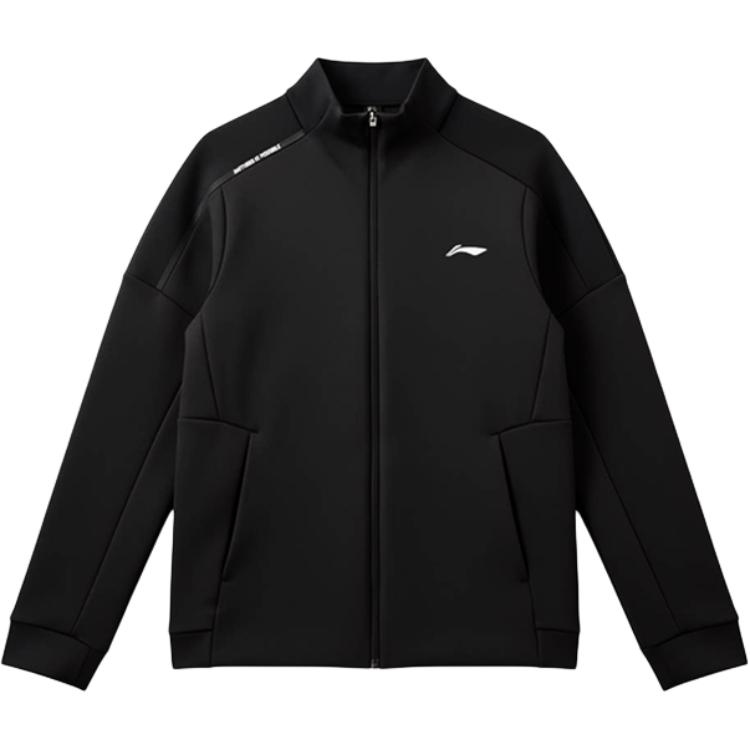 Li-Ning Solid Color Zipper Stand Collar Versatile Jacket Men jackets AWDW055-4 M