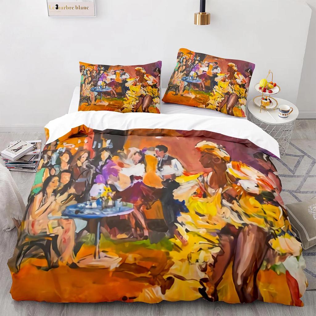 3D Color Lead Painting Bedding Set Single Twin Full Queen King Size Art Bed Set Aldult Kid Bedroom Decor Best Gift For Family