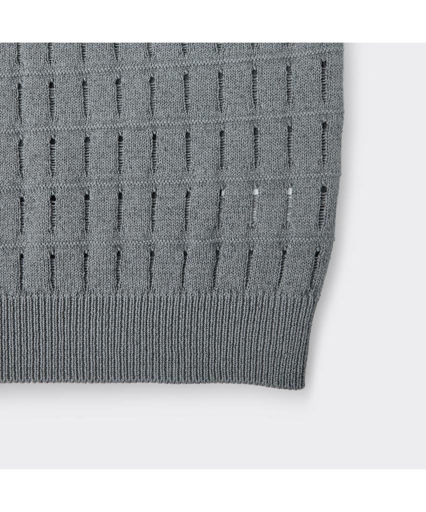 Keoseuuteommellou Gray Knit Vest Cwwam26401Gyx