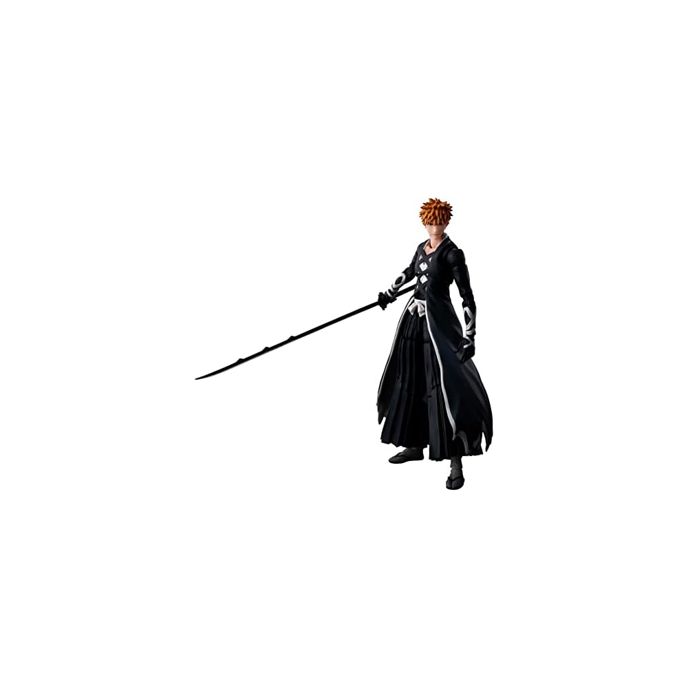 TAMASHII NATIONS S.H. Figuarts Bleach Ichigo Kurosaki Bankai Tensa Zangetsu 155mm PVC Action Figure