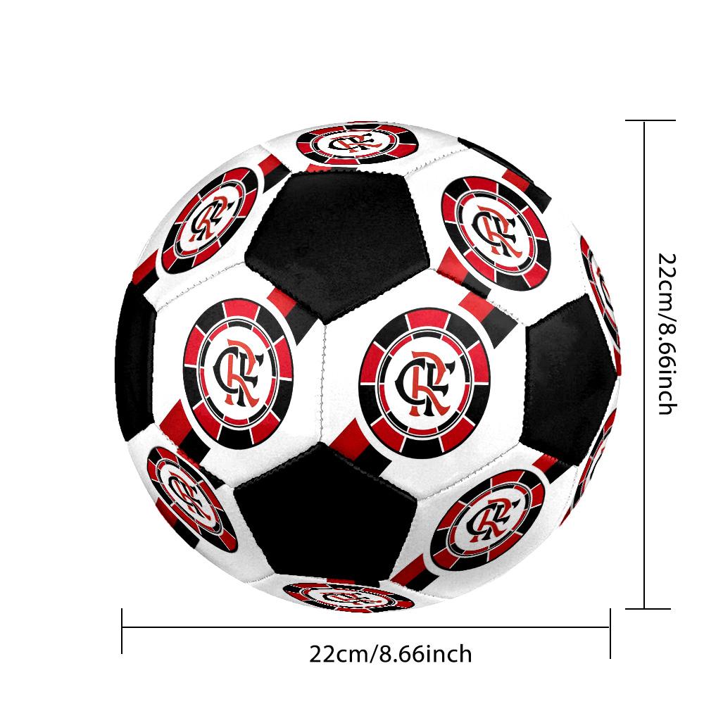 CR Flamengo Indoor Soccer Ball Colorful Machine Stitched PVC Size 5 Team Training Competition Ready Durable High-Bounce Cool Sports Gift