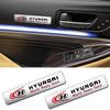 3D Car Aluminum Metal Emblem Car Body Trunk Stickers For Hyundai I10 I20 I30 I40 IX20 IX35 Santafe Solaris Azera GDI Accessories