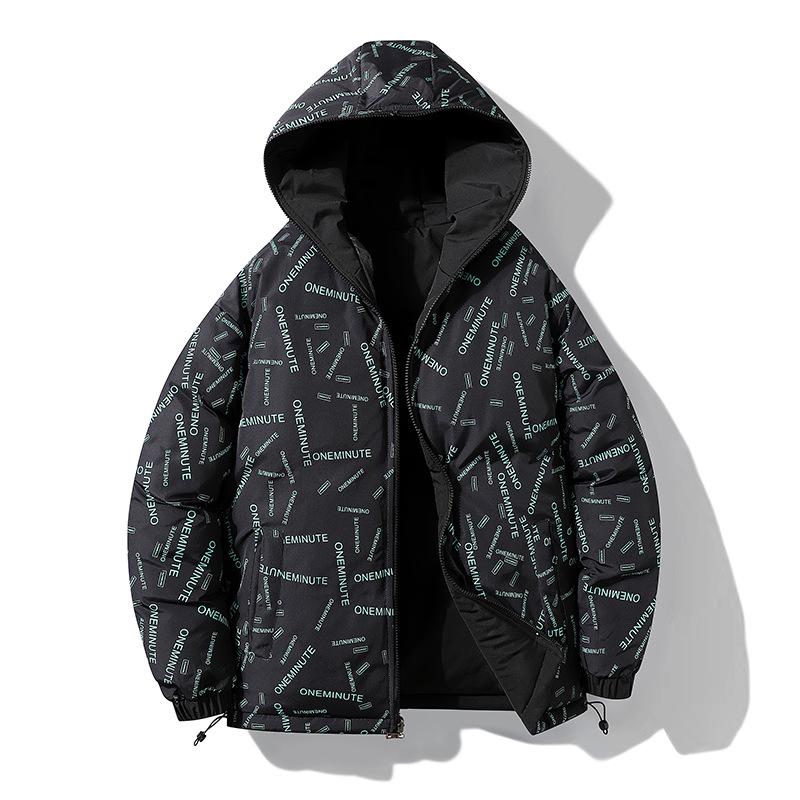 2023 Trendy Plus Size Double-Sided Cotton Hooded Jacket - Loose Fit, Thick Warm Winter Outerwear for Couples