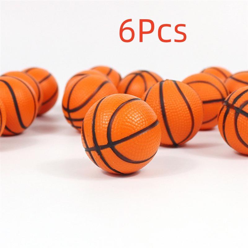 6-20Pcs Children Mini Soft Pu Basketball Toys Anti Stress Relief Ball Soft Foam Rubber Squeeze Balls Motion Toys Birthday Gifts