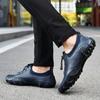 Neue Mode Herren Leder Bequem Slipper Weiche Sohle Outdoor Freizeit Schuhe Männlich Büro Business Walking Bergsteigen Reisen Sportschuhe