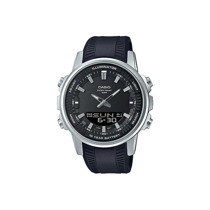 CASIO Men DRESS Black Watch AMW-880-1AV AMW-880-1AV Black Strap