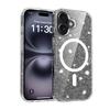 Magnetic Glitter Clear Case for Magsafe Iphone 17 Pro Max Air 16 Plus 16E 15 13Pro 14 Pro 16Pro 17Pro Mag Safe Anti Yellowing Phone Cover Accessories