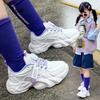 Girls' dad shoes breathable mesh shoes dad shoes 2025 spring and autumn new children's shoes non-slip sneakers little white shoes
