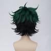 Premium Quality Anime My Hero Academia Deku Izuku Midoriya Short Cosplay Wig In Green With Black
