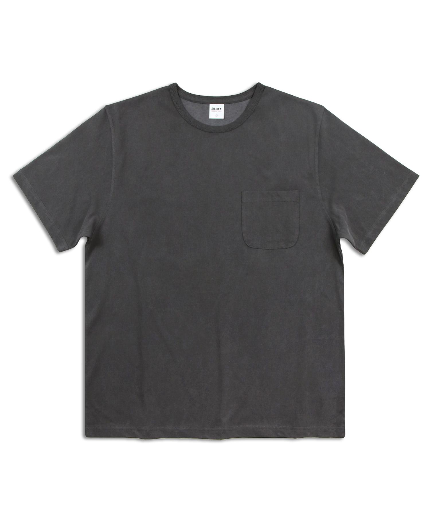 Bluff Cool Pigment Pocket T-Shirt [Charcoal] Charcoal/Fresh