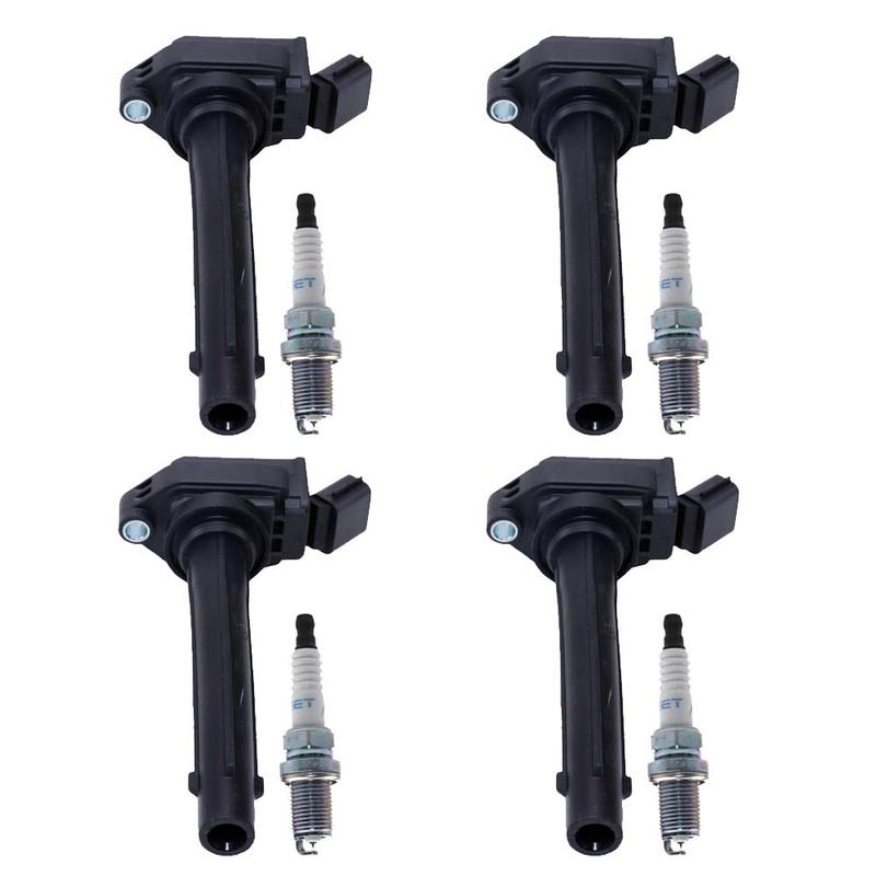 4pcs Ignition Coil&Spark Plug For GEELY EMGRAND GT X7 2.4L 2014 2015 2016 2017 2018 BORUI ATLAS 2.0L Sapre Parts F01R00A072