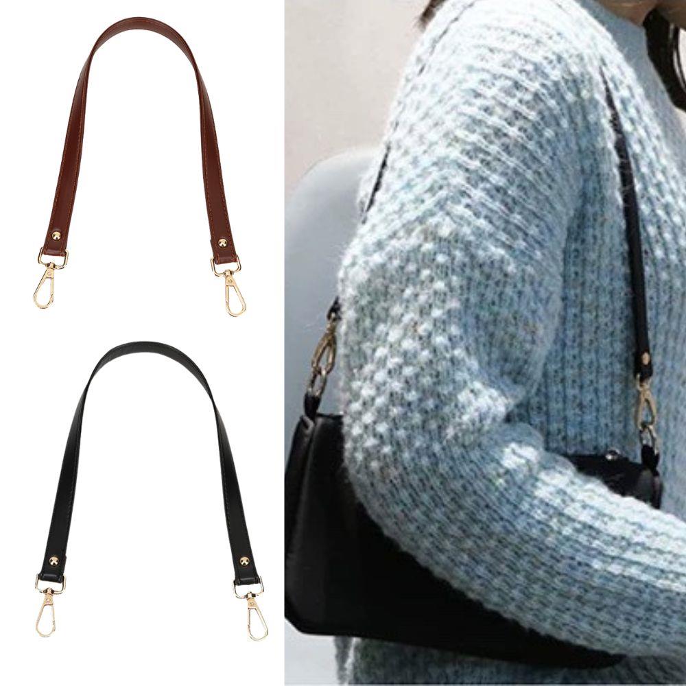 1Pc Handmade Bag Strap PU Leather Replacement Bag Handle Band For Fashion Woven Bags Accessories DIY Shoulder Handbag Tote Strap