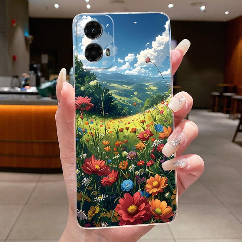 

For Moto G 5G 2024 2023 Case Cover For Motorola Moto G 5G 2024 2023 Casing Cute Rabbit Clear Silicone Soft TPU Phone Case Fundas Moto G 5G 2024