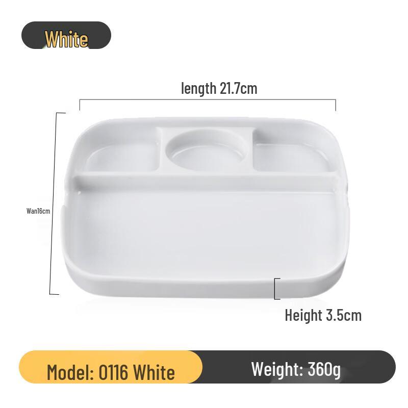Melamine Four-Compartment Dipping Dish