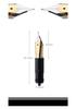 German SCHMIDT Bock Gold-Plated Silver Nib Fountain Pen Set FH241/FH452