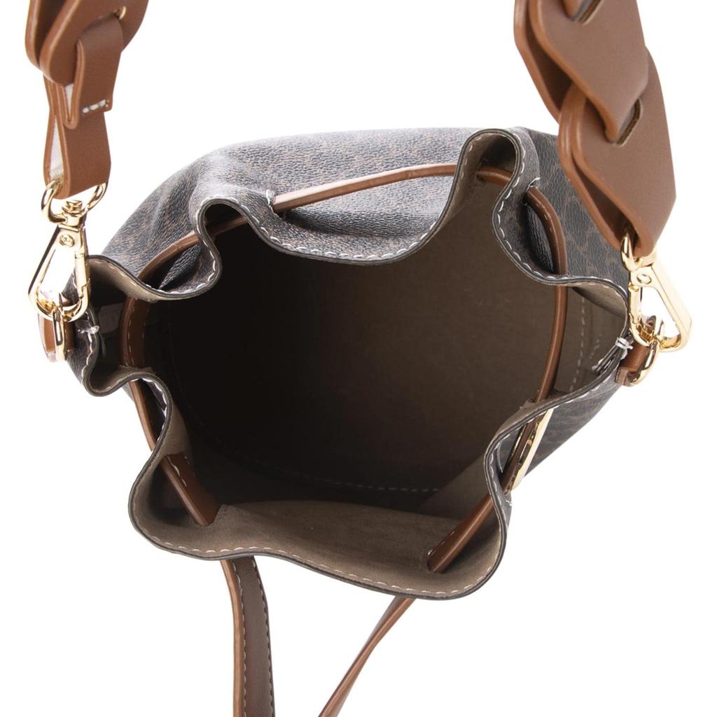 Monica Women's Braided Handle 2-Way Handbag, Black (10)