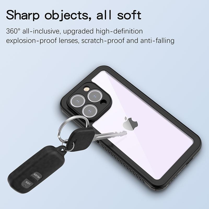 Full Sealed IP68 Waterproof Diving Swim Cover Underwater Case For iPhone 15 Pro Max Plus 5 Meter Drop Proof Outdoor Sport Climb