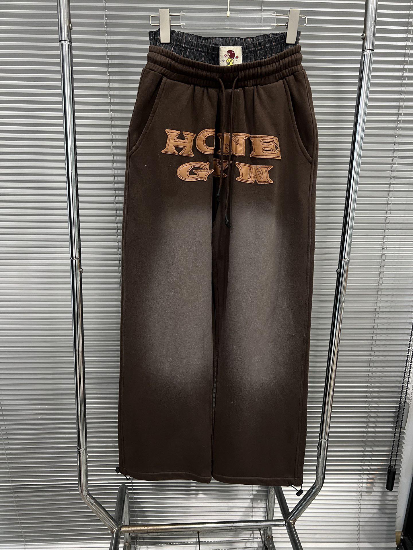 Spring 2026 Women s High-Waisted Patchwork Velvet Skinny Pants in Coffee Color Medium