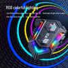 Y20 Bluetooth Full-Face Helmet Headset with RGB Lights and Heavy Bass