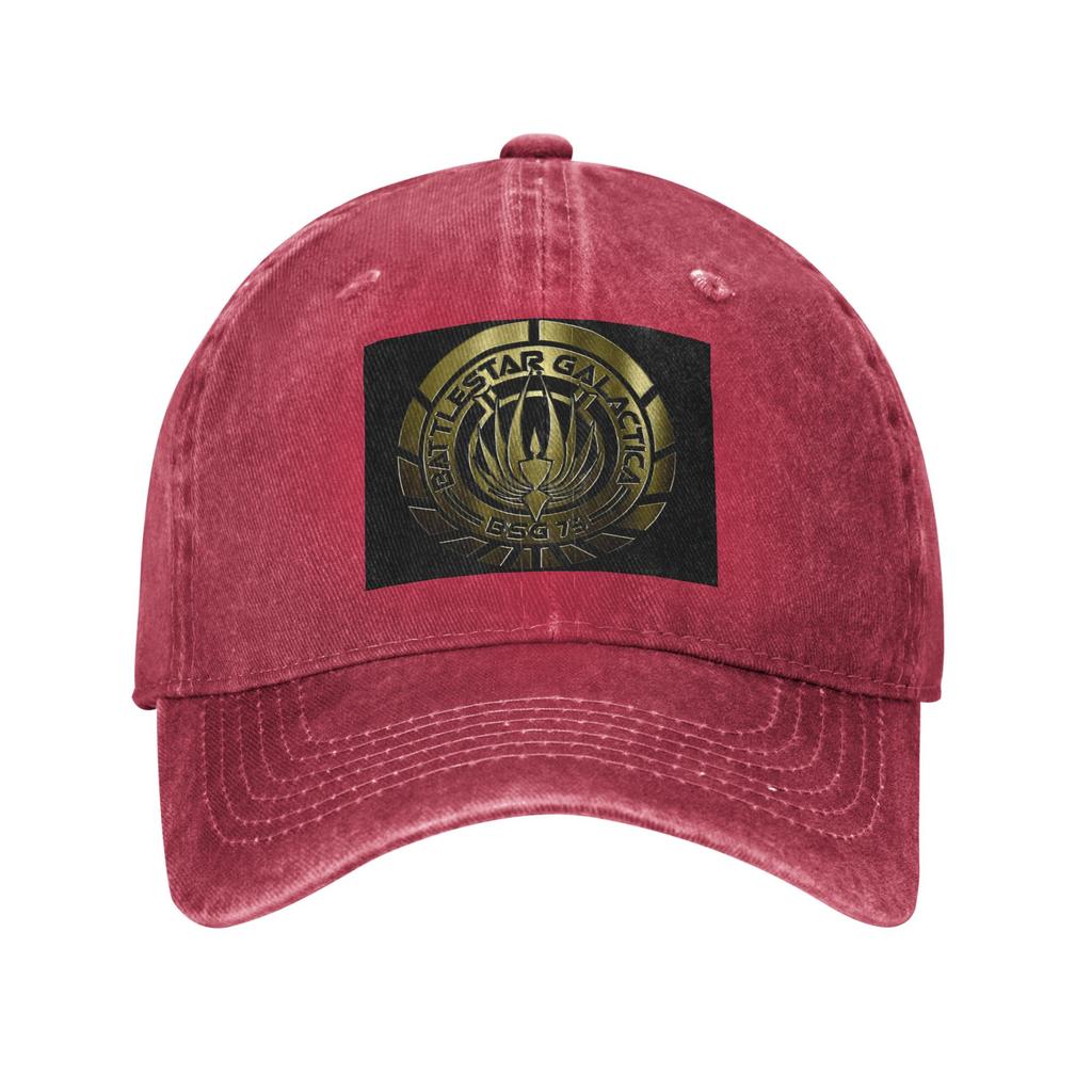 Blason de Battlestar Galactica (Métal) Casquettes de Baseball Snapback Chapeaux en Tissu Denim Réglable Casquette Sports Baseball Chapeau Cowboy