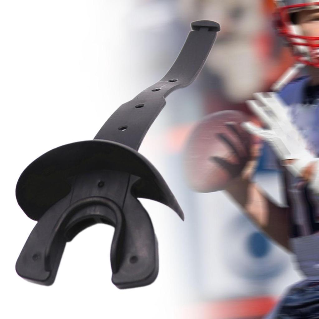Football Mouth Guard with Strap Sports Lip Protector Athletic Mouthguard