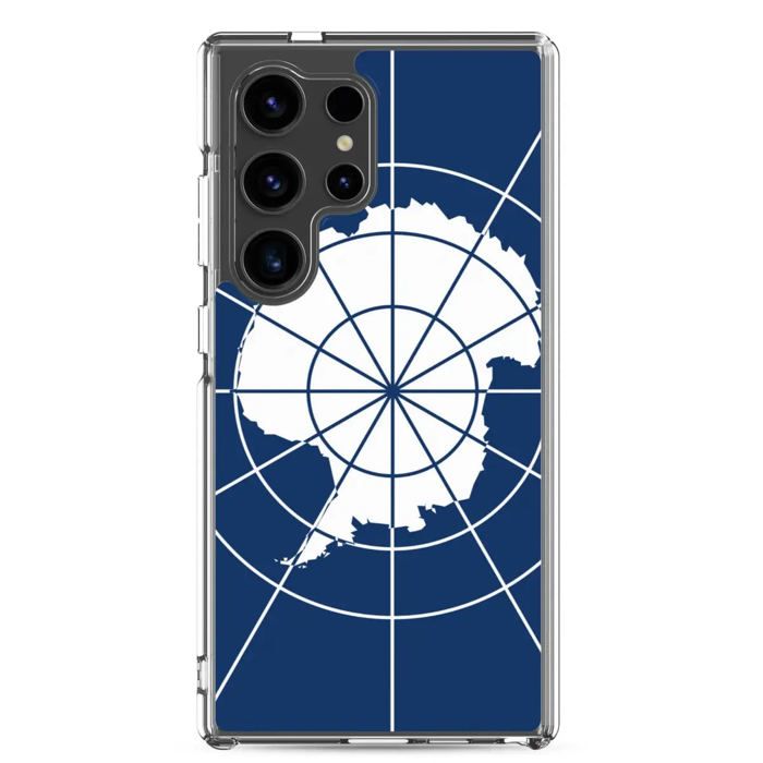 Coque Téléphone – Drapeau Antarctique – Samsung Galaxy S24 – Souple – Multicolore – Design Officiel
