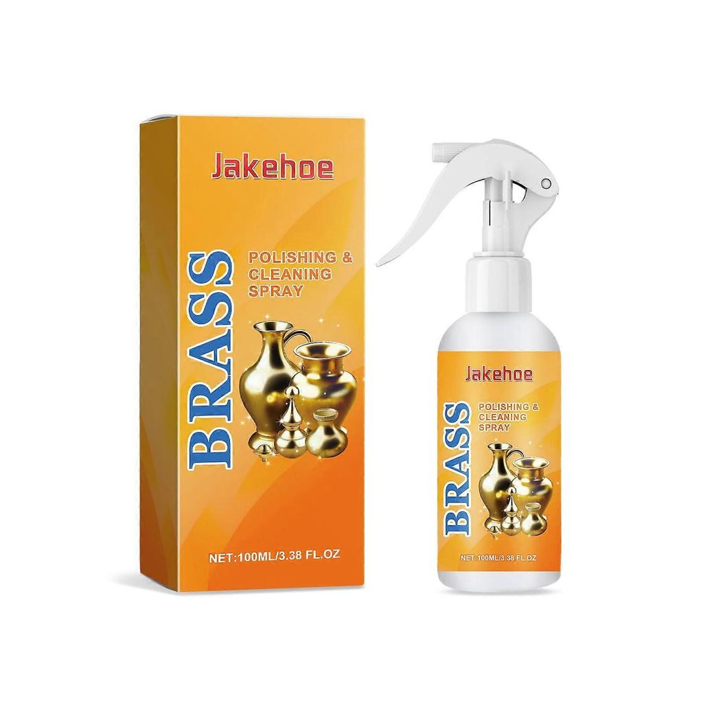 Limited time!!Jakehoe Brass Polishing Cleaning Spray Decontamination Polishing Bright Gentle Maintenance Brass Care Spray