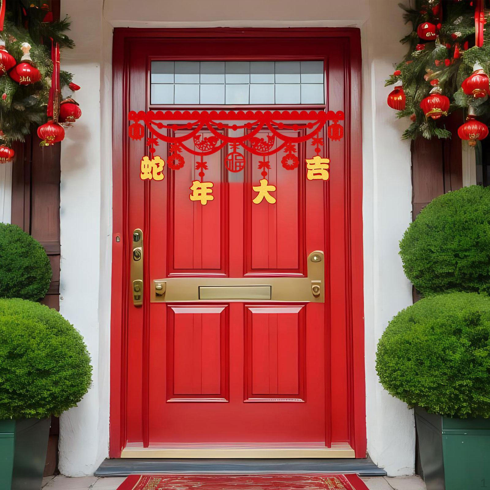 

Китайский Год Баннер Гирлянда Лунный Декор Дверь Внутренний Открытый Весенний Фестиваль Украшения Style B