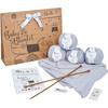 Needle It – Kompletter Strick-Kit für Anfänger mit Stricknadeln – Babydecke zum Selberstricken (Himmelblau) - Geschenkidee
