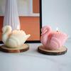 3D White Swan Silicone Candle Mold DIY Animal Bird Soap Resin Plaster Making Chocolate Cake Baking Supplies Wedding Decoration