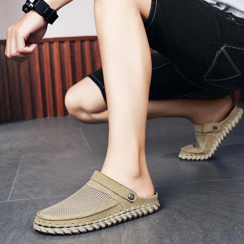 Fashion SYTK Summer Men Sandals Fashion Leisure Beach Holiday Sandals for Mens Lightweight Shoes New Outdoor Comfortable Casual Sandals