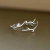 Huitan Cute Mouse Shape Open Ring for Women Antique Copper Color Modern Fashion Girls Finger Accessories Hip Hop Party Zircon