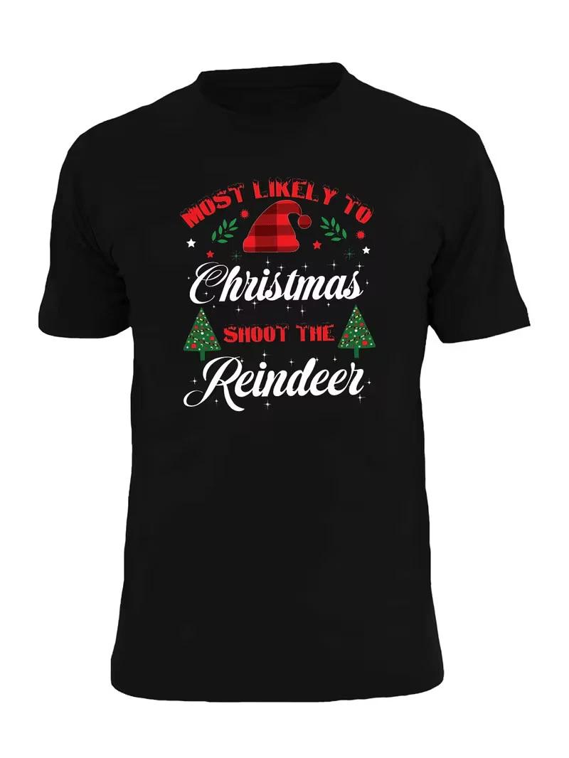 

Happy Christmukkah T-Shirt for Men & Women - Santa & Menorah Christmas Hanukkah M