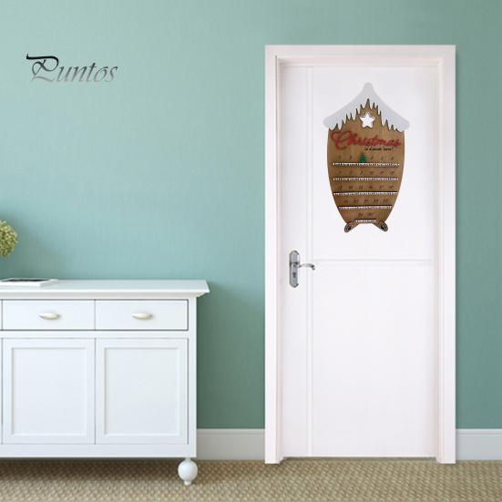 Christmas Advent Calendar House Smooth Edge Burr-Free 25 Days Countdown Calendar Wall Art Decoration