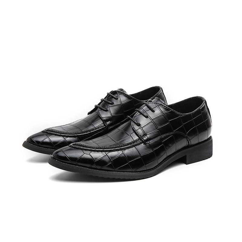 Brown Colors Mens Dress Shoes Retro Male Leather Shoes Business Male Baroque Footwear Casual Mens Oxford Footwear