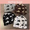Rocket Planet Fall Winter Knit Wool Hat High Top Design Style Casual Outdoor