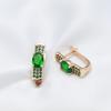 New Emerald Oval Cut Zircon Drop Earrings For Women Luxury Natural Zircon With  Rose Gold Earrings Wedding Jewelry