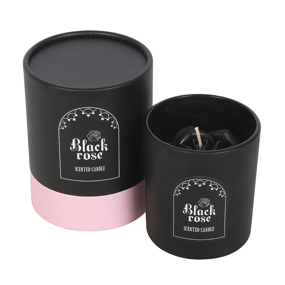 Something Different Black Rose 3D Candle