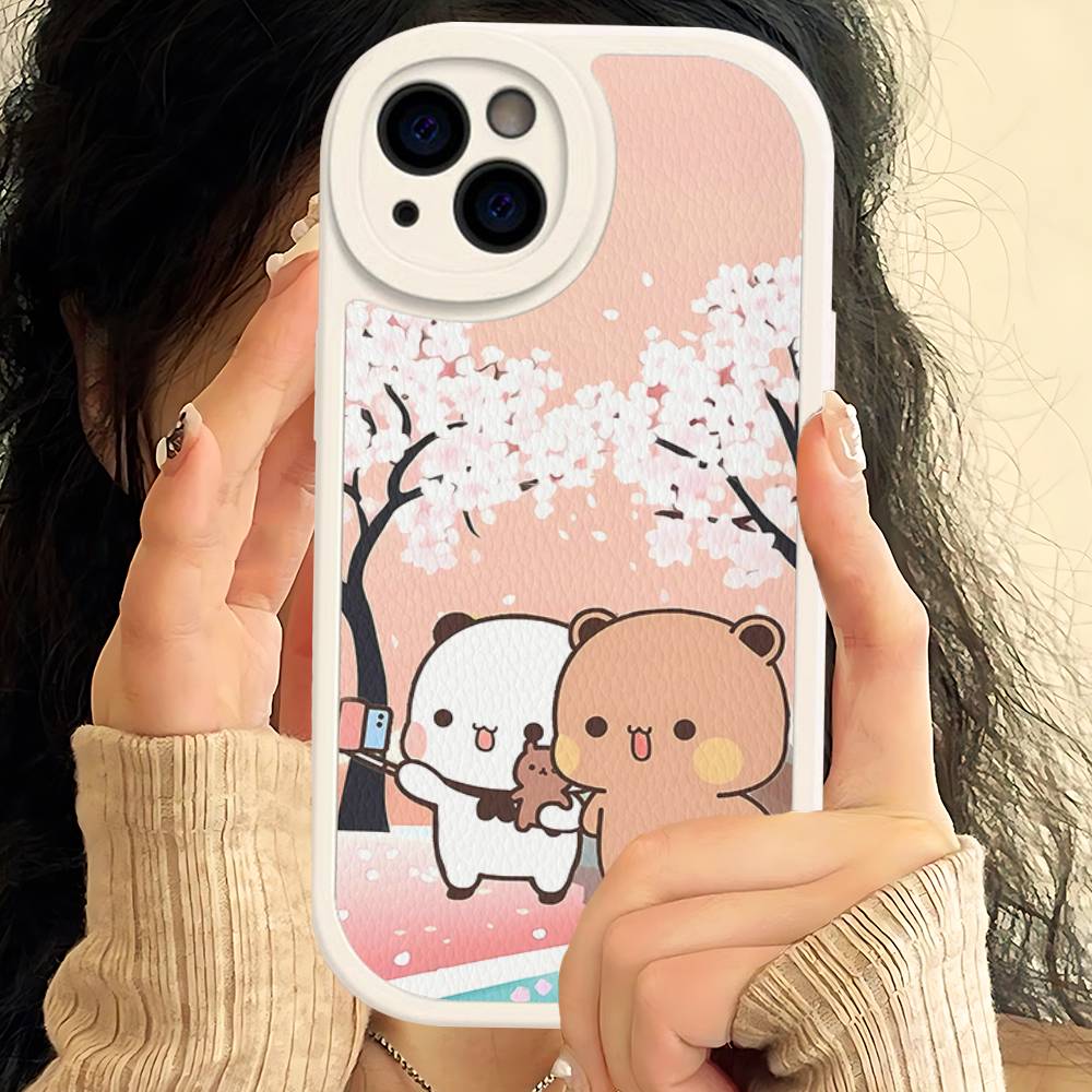 Cute Bubu Dudu Phone Case For IPhone 16 15 14 13 12 11 Pro Max Plus Shockproof Leather Cover
