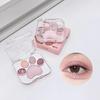 Lidschatten-Palette mit Katzenpfotenmotiv, 5 Farben, schimmernd, matt, natürlich, Nude, langlebig, wasserfest, hochpigmentiert, Lidschatten für Frauen, Augen-Make-up-Zubehör