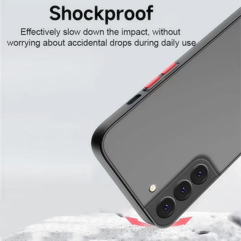 Convient pour les coques de téléphone portable Samsung S23 S22 S21 A53 A52 A73 A72 S24 S20 Ultra Protection contre les chutes givrée Coque Samsung S22 Ultra