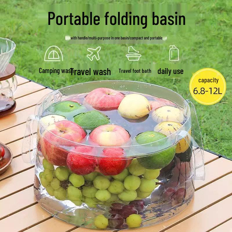 Portable Disposable Folding Washbasin & Foot Soaking Bag for Travel