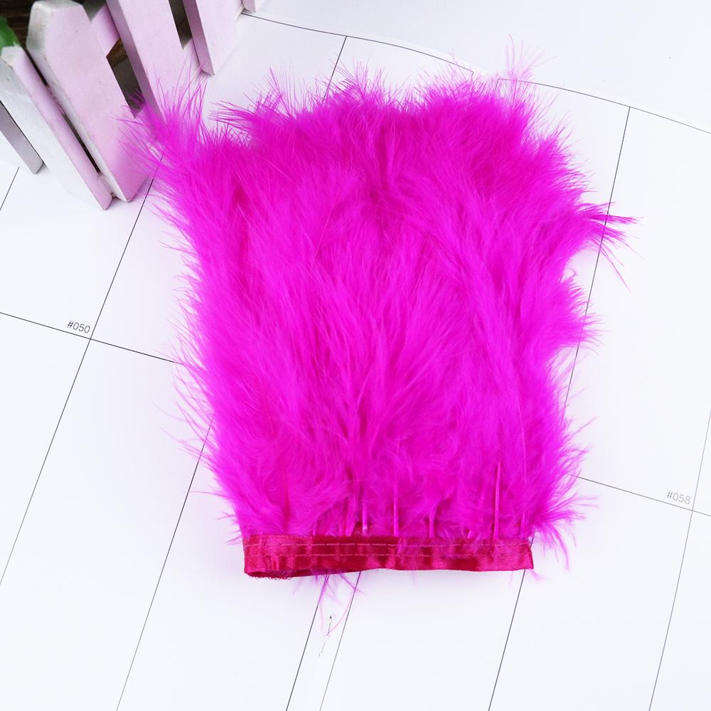 Colorful Turkey Marabou Feather Trim 4-6Inch 2M/5M/10M Plumes Fringe For Sewing Needlework Diy Crafts Dress Decoration